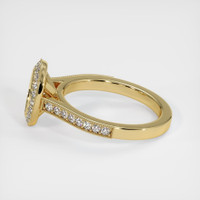 14K Yellow Gold Pave Ring Setting Image