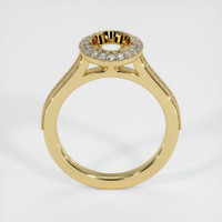 14K Yellow Gold Pave Ring Setting Image
