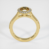 18K Yellow Gold Pave Ring Setting Image