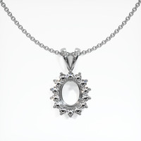 10K White Gold Halo Pendant Setting Video