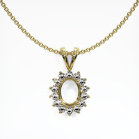 10K Yellow Gold Halo Pendant Setting Video