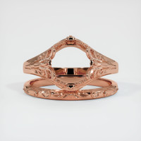 14K Rose Gold Antique Style Ring Setting Image