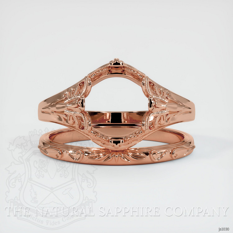 14K Rose Gold Antique Style Ring Setting