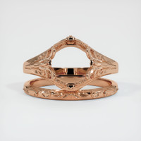 18K Rose Gold Antique Style Ring Setting Image