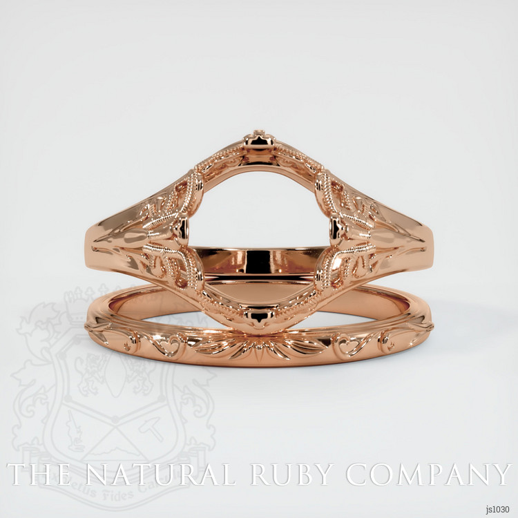 18K Rose Gold Antique Style Ring Setting