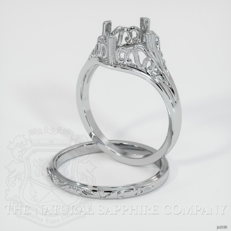 Silver Antique Style Ring Setting
