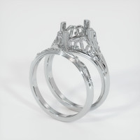 10K White Gold Antique Style Ring Setting Video
