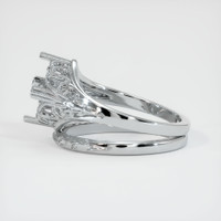 14K White Gold Antique Style Ring Setting Image