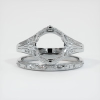 18K White Gold Antique Style Ring Setting Image