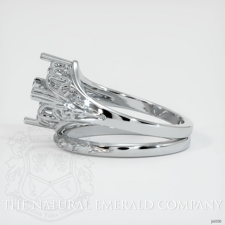 18K White Gold Antique Style Ring Setting