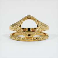 10K Yellow Gold Antique Style Ring Setting Image