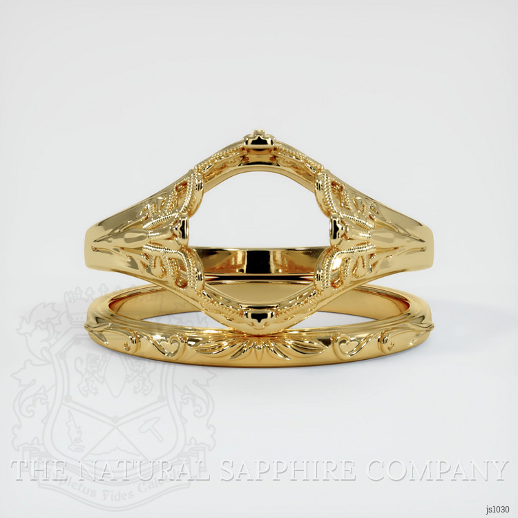 14K Yellow Gold Antique Style Ring Setting