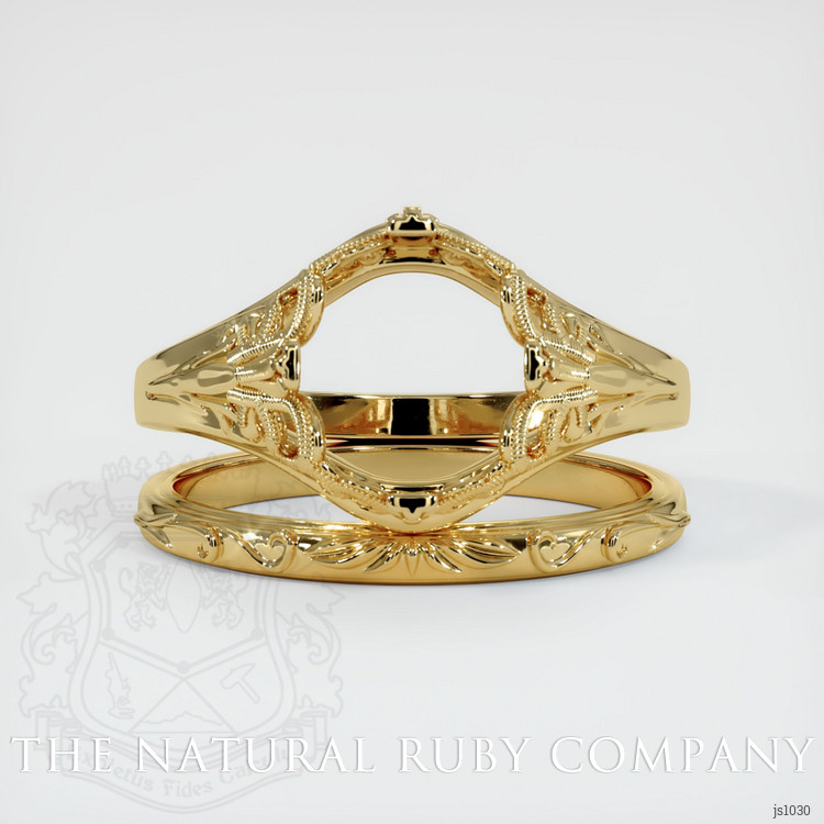 14K Yellow Gold Antique Style Ring Setting