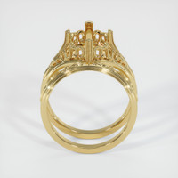 14K Yellow Gold Antique Style Ring Setting Image