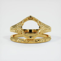 18K Yellow Gold Antique Style Ring Setting Image