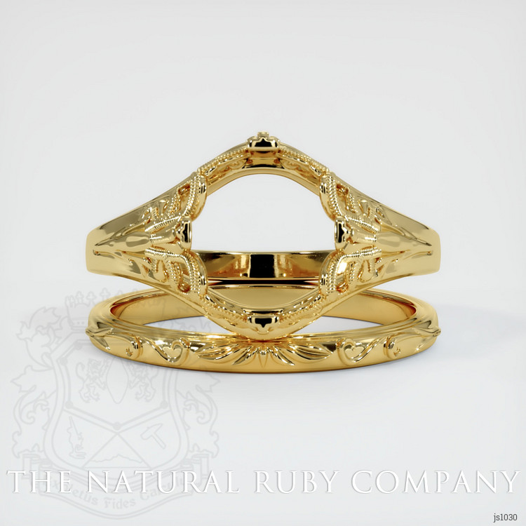 18K Yellow Gold Antique Style Ring Setting
