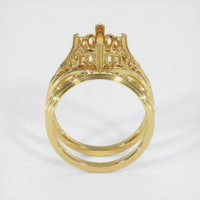 18K Yellow Gold Antique Style Ring Setting Image