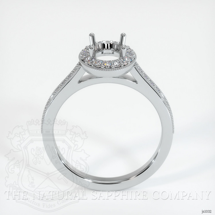 Platinum 950 Pave Ring Setting