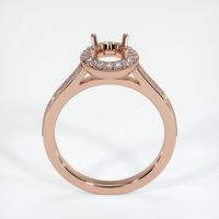 14K Rose Gold Pave Ring Setting Image