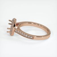 18K Rose Gold Pave Ring Setting Image