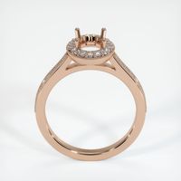 18K Rose Gold Pave Ring Setting Image