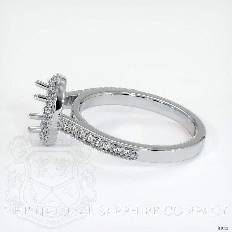 Silver Pave Ring Setting