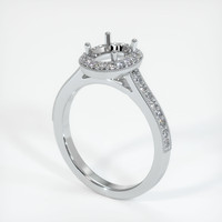 10K White Gold Pave Ring Setting Video