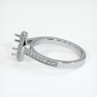 14K White Gold Pave Ring Setting Image
