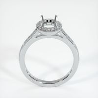 14K White Gold Pave Ring Setting Image