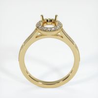 14K Yellow Gold Pave Ring Setting Image