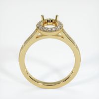 18K Yellow Gold Pave Ring Setting Image