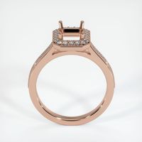 14K Rose Gold Pave Ring Setting Image