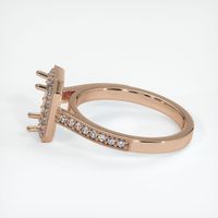 18K Rose Gold Pave Ring Setting Image