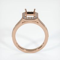 18K Rose Gold Pave Ring Setting Image