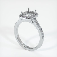 10K White Gold Pave Ring Setting Video
