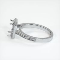 14K White Gold Pave Ring Setting Image