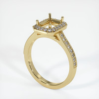 10K Yellow Gold Pave Ring Setting Video