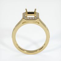 14K Yellow Gold Pave Ring Setting Image