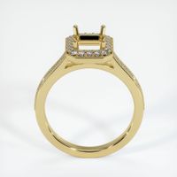 18K Yellow Gold Pave Ring Setting Image