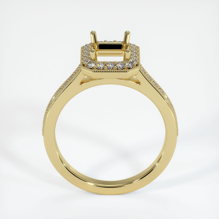 18K Yellow Gold Pave Ring Setting