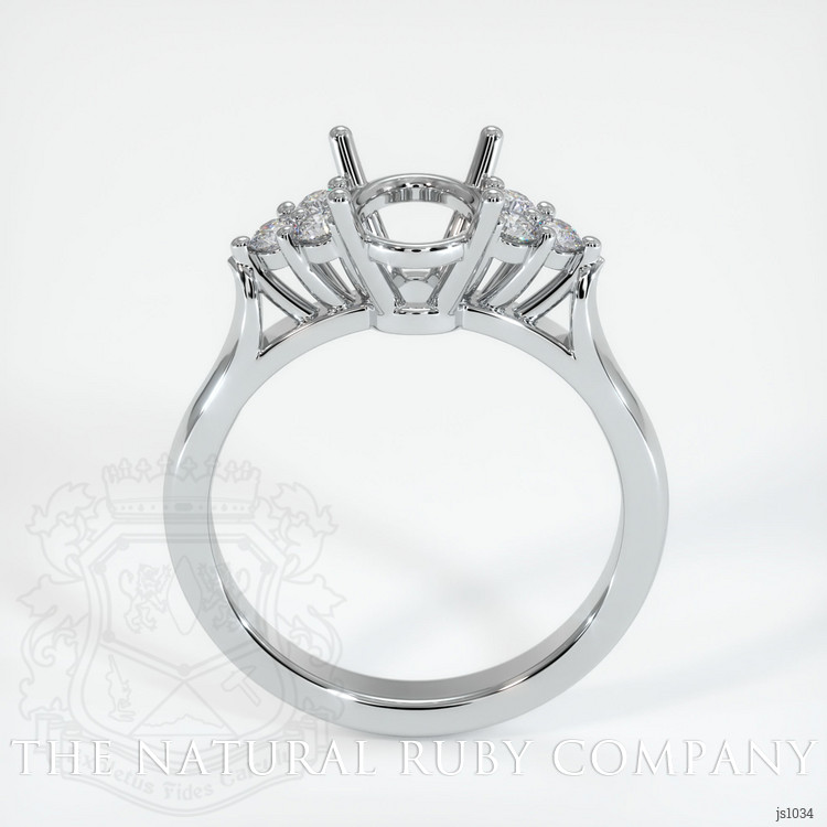 Platinum 950 Accent Stones Ring Setting