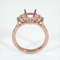 14K Rose Gold Accent Stones Ring Setting Image