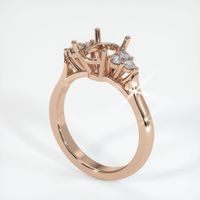 18K Rose Gold Accent Stones Ring Setting Video