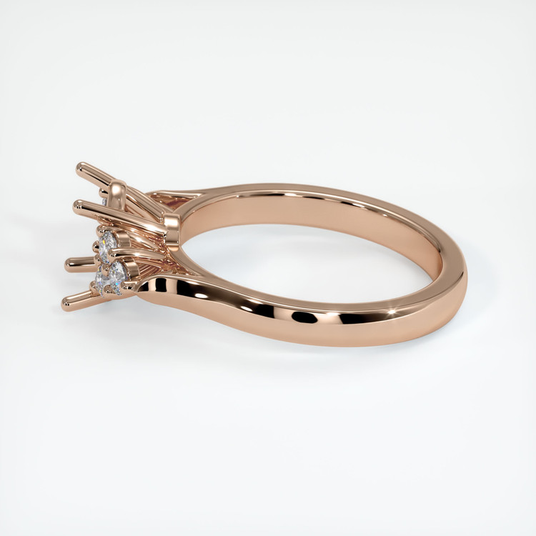 18K Rose Gold Accent Stones Ring Setting