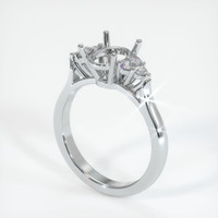 10K White Gold Accent Stones Ring Setting Video