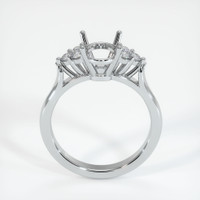 10K White Gold Accent Stones Ring Setting Image