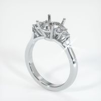 14K White Gold Accent Stones Ring Setting Video