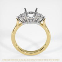 14K White & Yellow Accent Stones Ring Setting Image