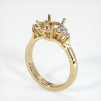 10K Yellow Gold Accent Stones Ring Setting Video
