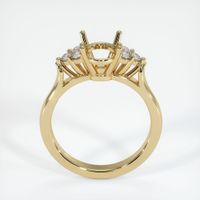 18K Yellow Gold Accent Stones Ring Setting Image